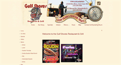 Desktop Screenshot of gulfshoresrestaurantandgrill.com