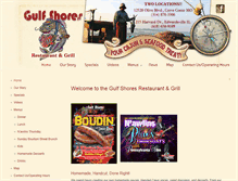 Tablet Screenshot of gulfshoresrestaurantandgrill.com